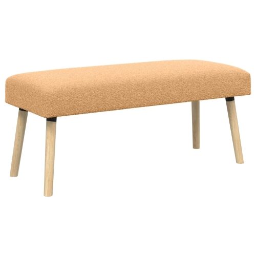 klupa Jednobojno Bež 110 x 40 x 46 cm Bouclé - Bež 110 x 40 x 46 cm Cijena