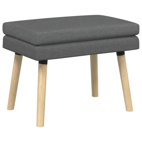 Klupa s dvostrukim slojem Tamnosiva 60 x 40 x 46 cm Tkanina - Tamnosiva 60 x 40 x 46 cm Cijena