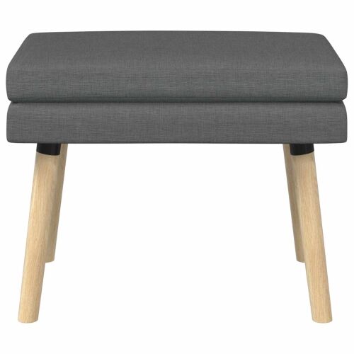 Klupa s dvostrukim slojem Tamnosiva 60 x 40 x 46 cm Tkanina - Tamnosiva 60 x 40 x 46 cm Cijena