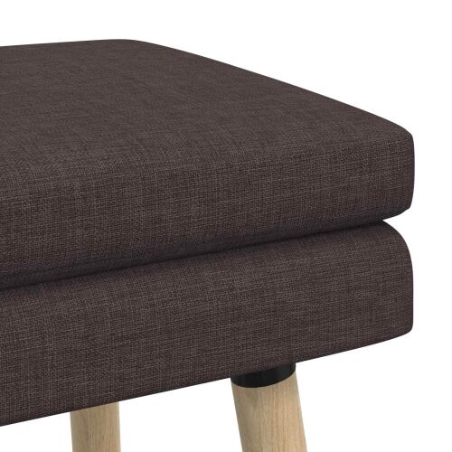 Klupa s dvostrukim slojem Tamno smeđa 60 x 40 x 46 cm Tkanina - Tamno smeđa 60 x 40 x 46 cm Cijena