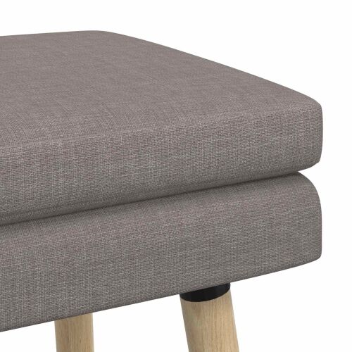 Klupa s dvostrukim slojem Sivosmeđa 60 x 40 x 46 cm Tkanina - Sivosmeđa 60 x 40 x 46 cm Cijena