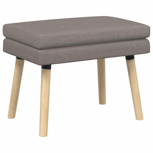 Klupa s dvostrukim slojem Sivosmeđa 60 x 40 x 46 cm Tkanina - Sivosmeđa 60 x 40 x 46 cm Cijena