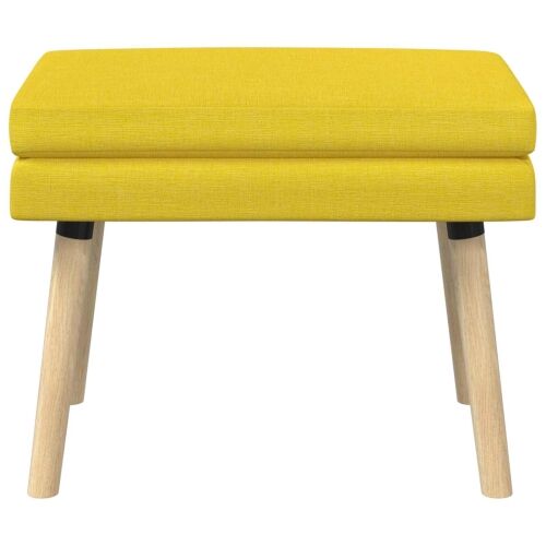 Klupa s dvostrukim slojem Svijetlo žuta 60 x 40 x 46 cm Tkanina - Svjetložuta 60 x 40 x 46 cm Cijena