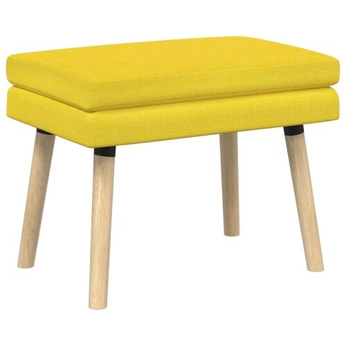 Klupa s dvostrukim slojem Svijetlo žuta 60 x 40 x 46 cm Tkanina - Svjetložuta 60 x 40 x 46 cm Cijena