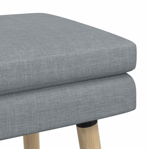 Klupa s dvostrukim slojem Svjetlosiva 80 x 40 x 47 cm Tkanina - Svjetlosiva 80 x 40 x 47 cm Cijena