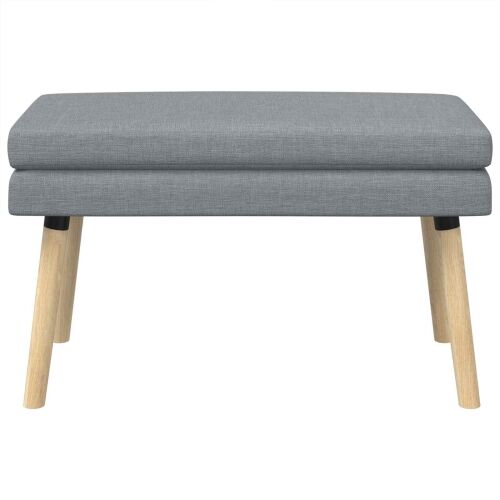 Klupa s dvostrukim slojem Svjetlosiva 80 x 40 x 47 cm Tkanina - Svjetlosiva 80 x 40 x 47 cm Cijena