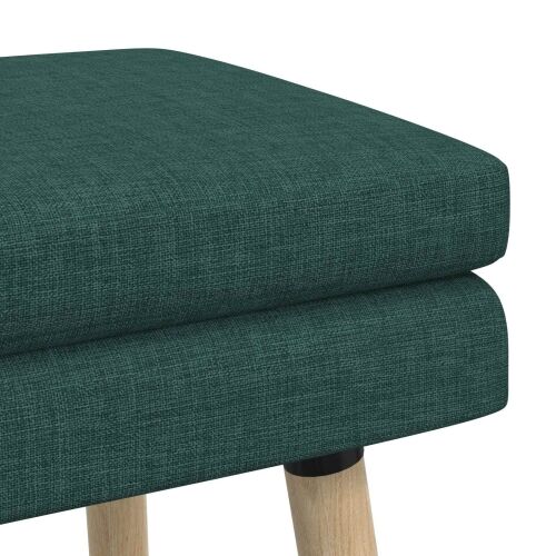 Klupa s dvostrukim slojem Tamnozelena 80 x 40 x 47 cm Tkanina - Tamnozelena 80 x 40 x 47 cm Cijena