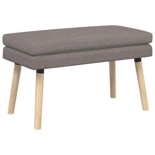 Klupa s dvostrukim slojem Sivosmeđa 80 x 40 x 47 cm Tkanina - Sivosmeđa 80 x 40 x 47 cm Cijena