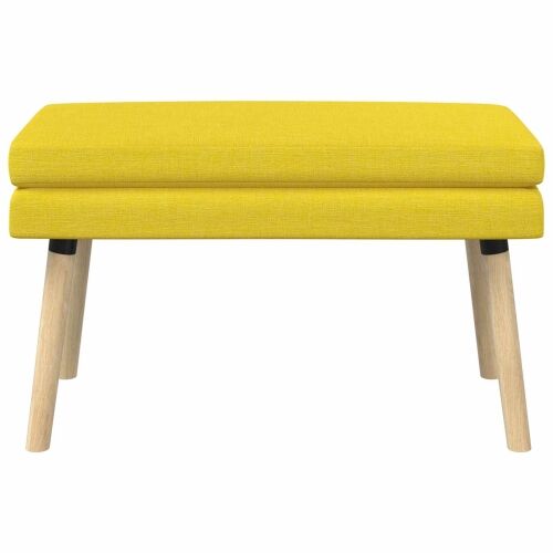 Klupa s dvostrukim slojem Svijetlo žuta 80 x 40 x 47 cm Tkanina - Svjetložuta 80 x 40 x 47 cm Cijena