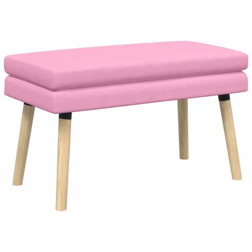 Klupa s dvostrukim slojem Ružičasta 80 x 40 x 47 cm Tkanina - Ružičasta 80 x 40 x 47 cm Cijena