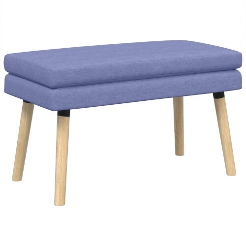 Klupa s dvostrukim slojem Traper plava 80 x 40 x 47 cm Tkanina - Trapere plave boje 80 x 40 x 47 cm Cijena