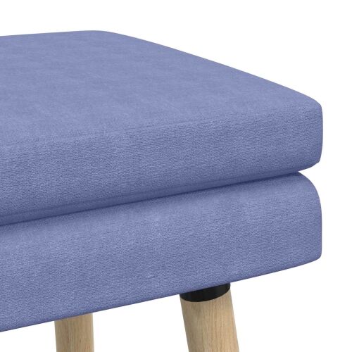 Klupa s dvostrukim slojem Traper plava 80 x 40 x 47 cm Tkanina - Trapere plave boje 80 x 40 x 47 cm Cijena