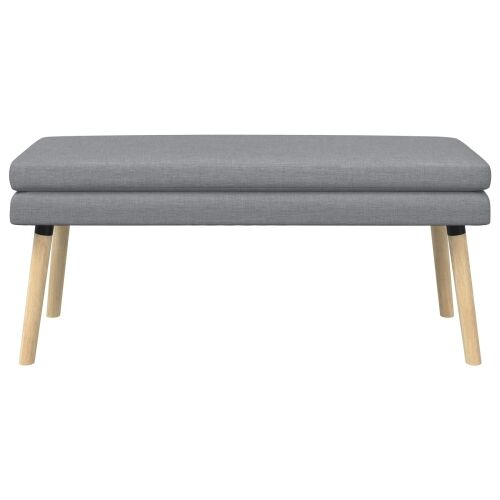Klupa s dvostrukim slojem Svjetlosiva 110 x 40 x 47 cm Tkanina - Svjetlosiva 110 x 40 x 47 cm Cijena