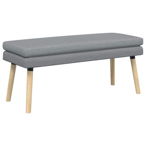 Klupa s dvostrukim slojem Svjetlosiva 110 x 40 x 47 cm Tkanina - Svjetlosiva 110 x 40 x 47 cm Cijena