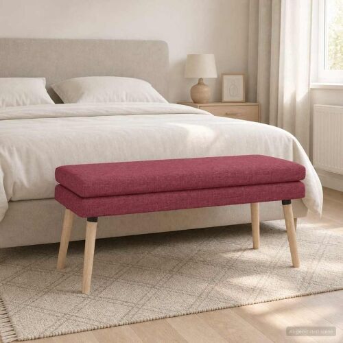 Klupa s dvostrukim slojem Vinska crvena 110 x 40 x 47 cm - boja crnog vina 110 x 40 x 47 cm Cijena