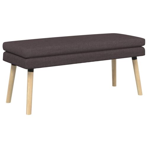 Klupa s dvostrukim slojem Tamno smeđa 110 x 40 x 47 cm Tkanina - Tamno smeđa 110 x 40 x 47 cm Cijena