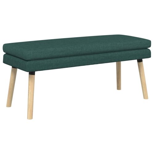 Klupa s dvostrukim slojem Tamnozelena 110 x 40 x 47 cm Tkanina - Tamnozelena 110 x 40 x 47 cm Cijena