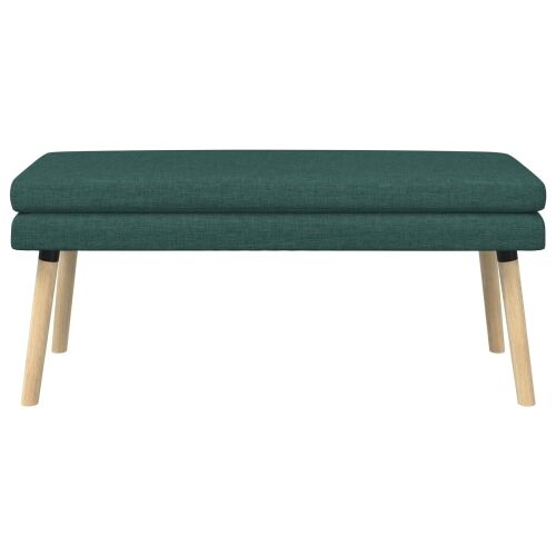 Klupa s dvostrukim slojem Tamnozelena 110 x 40 x 47 cm Tkanina - Tamnozelena 110 x 40 x 47 cm Cijena