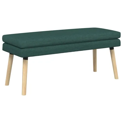 Klupa s dvostrukim slojem Tamnozelena 110 x 40 x 47 cm Tkanina - Tamnozelena 110 x 40 x 47 cm Cijena