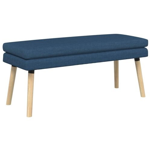 Klupa s dvostrukim slojem Plava 110 x 40 x 47 cm Tkanina - Plava 110 x 40 x 47 cm Cijena