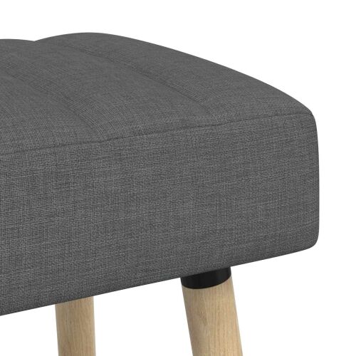 Klupa s utorima Tamnosiva 60 x 40 x 45 cm Tkanina - Tamnosiva 60 x 40 x 45 cm Cijena