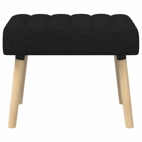 Klupa s utorima Crna 60 x 40 x 45 cm Tkanina - Crna 60 x 40 x 45 cm Cijena