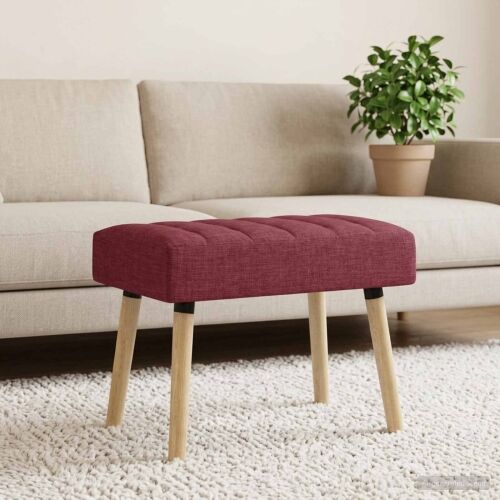 Klupa s utorima Vinska crvena 60 x 40 x 45 cm Tkanina - boja crnog vina 60 x 40 x 45 cm Cijena