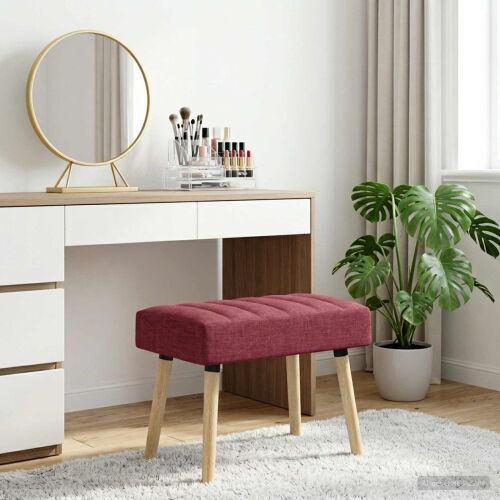 Klupa s utorima Vinska crvena 60 x 40 x 45 cm Tkanina - boja crnog vina 60 x 40 x 45 cm Cijena