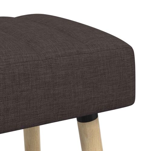 Klupa s utorima Tamno smeđa 60 x 40 x 45 cm Tkanina - Tamno smeđa 60 x 40 x 45 cm Cijena