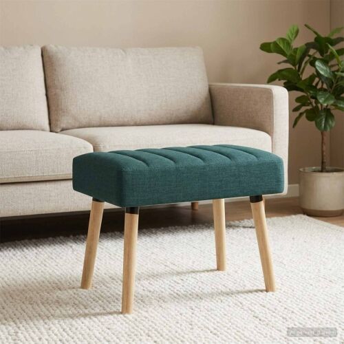 Klupa s utorima Tamnozelena 60 x 40 x 45 cm Tkanina - Tamnozelena 60 x 40 x 45 cm Cijena
