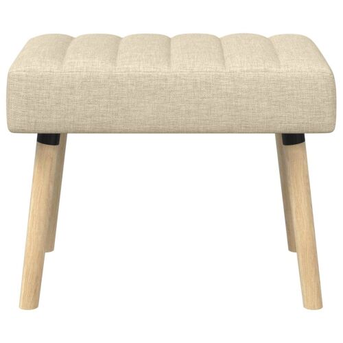 Klupa s utorima Krem 60 x 40 x 45 cm Tkanina - Krem 60 x 40 x 45 cm Cijena