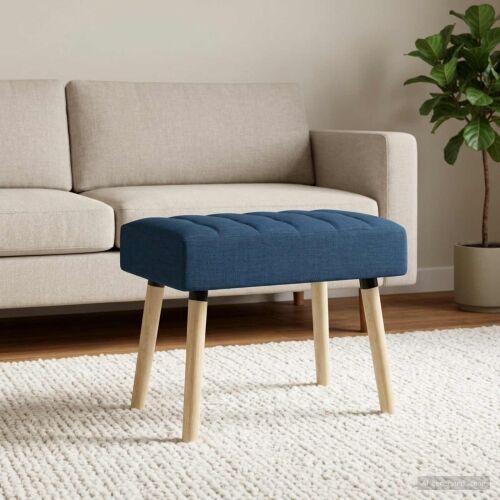 Klupa s utorima Plava 60 x 40 x 45 cm Tkanina - Plava 60 x 40 x 45 cm Cijena
