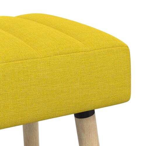 Klupa s utorima Svijetlo žuta 60 x 40 x 45 cm Tkanina - Svjetložuta 60 x 40 x 45 cm Cijena