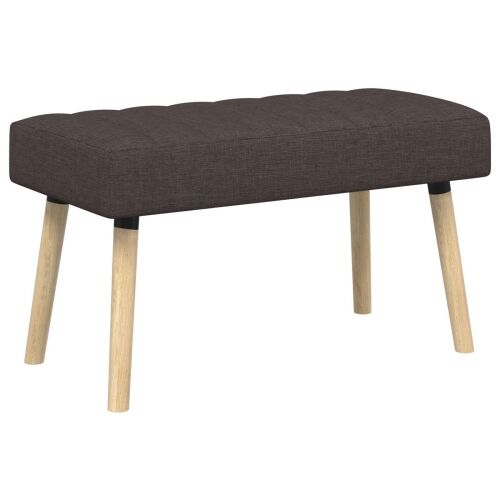 Klupa s utorima Tamno smeđa 80 x 40 x 46 cm Tkanina - Tamno smeđa 80 x 40 x 46 cm Cijena