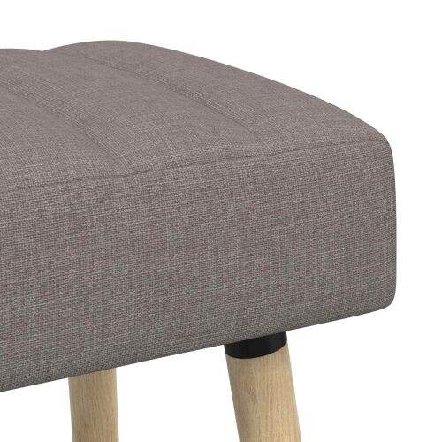 Klupa s utorima Sivosmeđa 80 x 40 x 46 cm Tkanina - Sivosmeđa 80 x 40 x 46 cm Cijena
