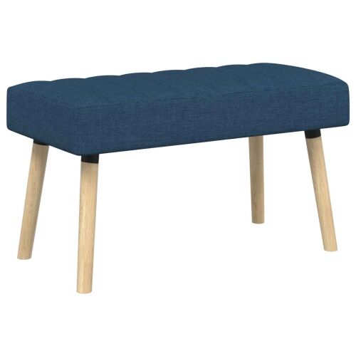 Klupa s utorima Plava 80 x 40 x 46 cm Tkanina - Plava 80 x 40 x 46 cm Cijena