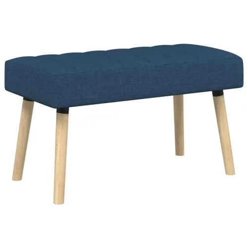 Klupa s utorima Plava 80 x 40 x 46 cm Tkanina - Plava 80 x 40 x 46 cm Cijena