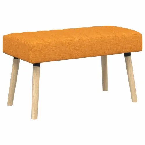 Klupa s utorima Tamno žuta 80 x 40 x 46 cm Tkanina - Tamnožuta 80 x 40 x 46 cm Cijena