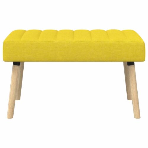 Klupa s utorima Svijetlo žuta 80 x 40 x 46 cm Tkanina - Svjetložuta 80 x 40 x 46 cm Cijena