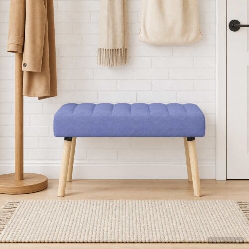 Klupa s utorima Traper plava 80 x 40 x 46 cm Tkanina - Trapere plave boje 80 x 40 x 46 cm Cijena