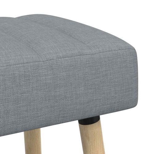 Klupa s utorima Svjetlosiva 110 x 40 x 46 cm Tkanina - Svjetlosiva 110 x 40 x 46 cm Cijena