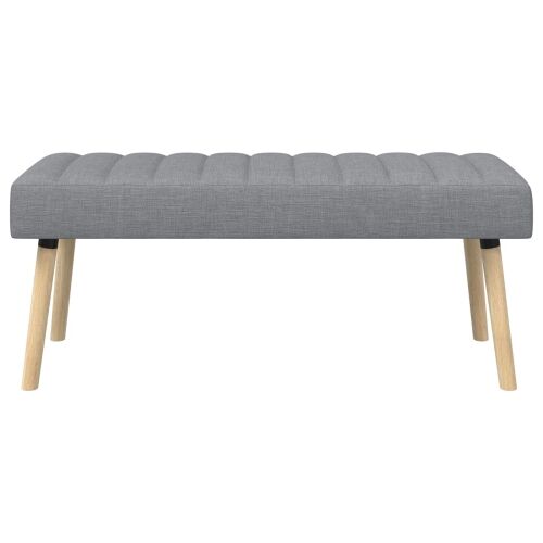 Klupa s utorima Svjetlosiva 110 x 40 x 46 cm Tkanina - Svjetlosiva 110 x 40 x 46 cm Cijena