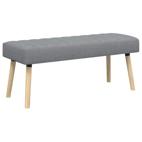 Klupa s utorima Svjetlosiva 110 x 40 x 46 cm Tkanina - Svjetlosiva 110 x 40 x 46 cm Cijena