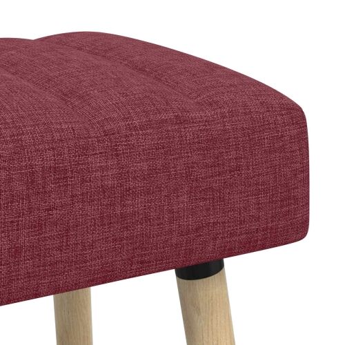 Klupa s utorima Vinska crvena 110 x 40 x 46 cm Tkanina - boja crnog vina 110 x 40 x 46 cm Cijena