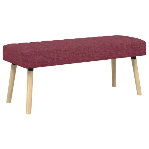 Klupa s utorima Vinska crvena 110 x 40 x 46 cm Tkanina - boja crnog vina 110 x 40 x 46 cm Cijena