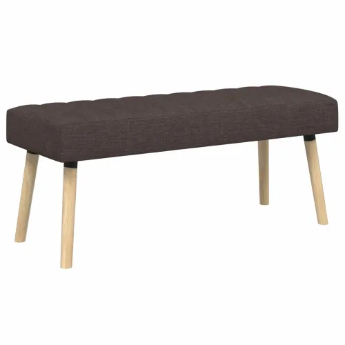 Klupa s utorima Tamno smeđa 110 x 40 x 46 cm Tkanina - Tamno smeđa 110 x 40 x 46 cm Cijena