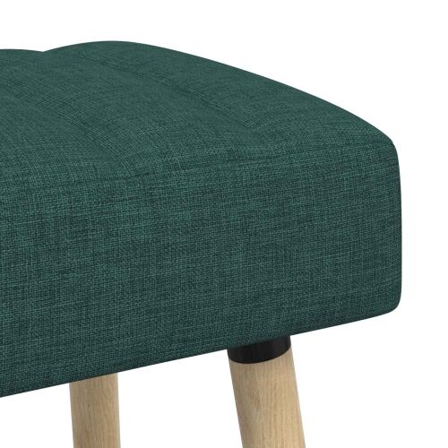 Klupa s utorima Tamnozelena 110 x 40 x 46 cm Tkanina - Tamnozelena 110 x 40 x 46 cm Cijena