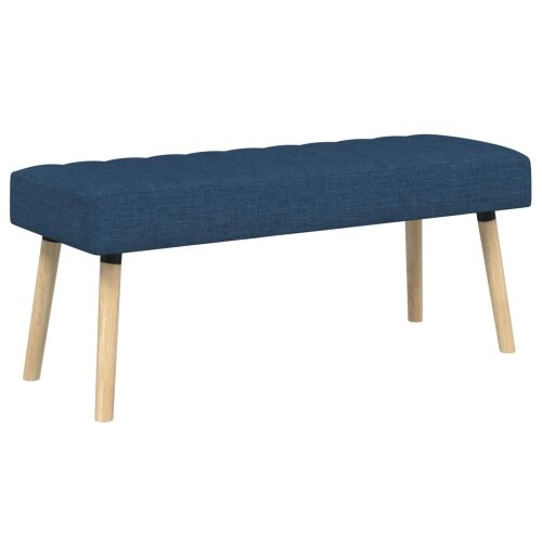 Klupa s utorima Plava 110 x 40 x 46 cm Tkanina - Plava 110 x 40 x 46 cm Cijena