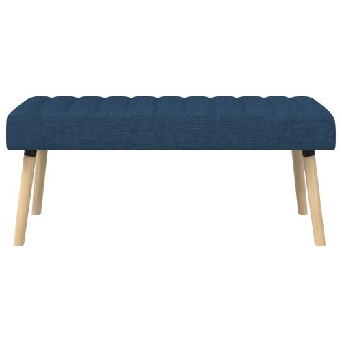 Klupa s utorima Plava 110 x 40 x 46 cm Tkanina - Plava 110 x 40 x 46 cm Cijena
