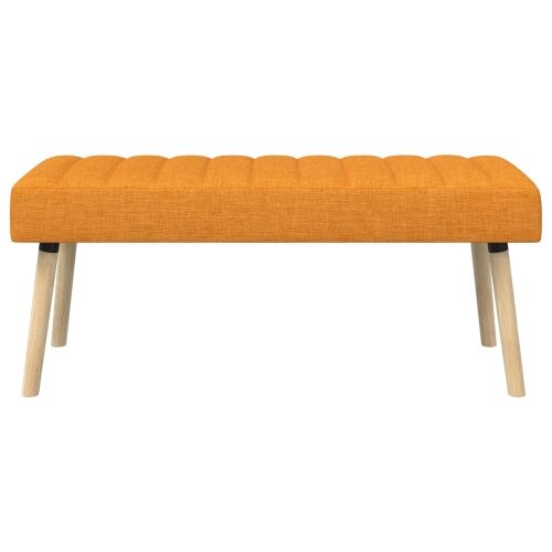 Klupa s utorima Tamno žuta 110 x 40 x 46 cm Tkanina - Tamnožuta 110 x 40 x 46 cm Cijena